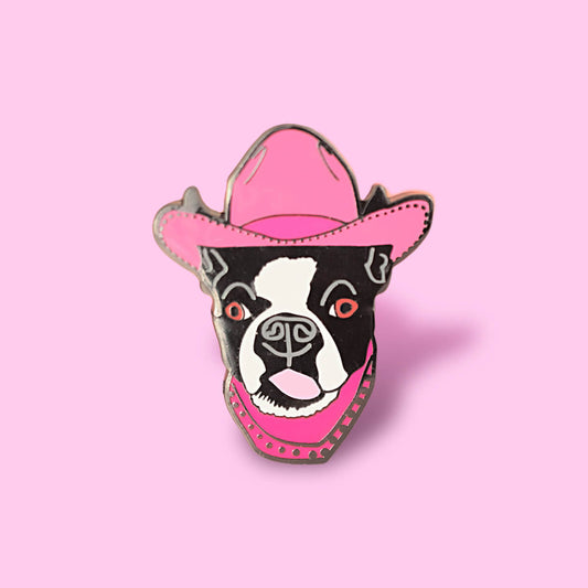 PIN269_Dog_Cowboy_Enamel_Pin_1 - Extreme Largeness Wholesale