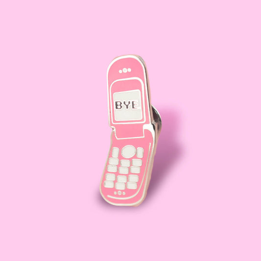 PIN270_Flip_Phone_Enamel_Pin - Extreme Largeness Wholesale