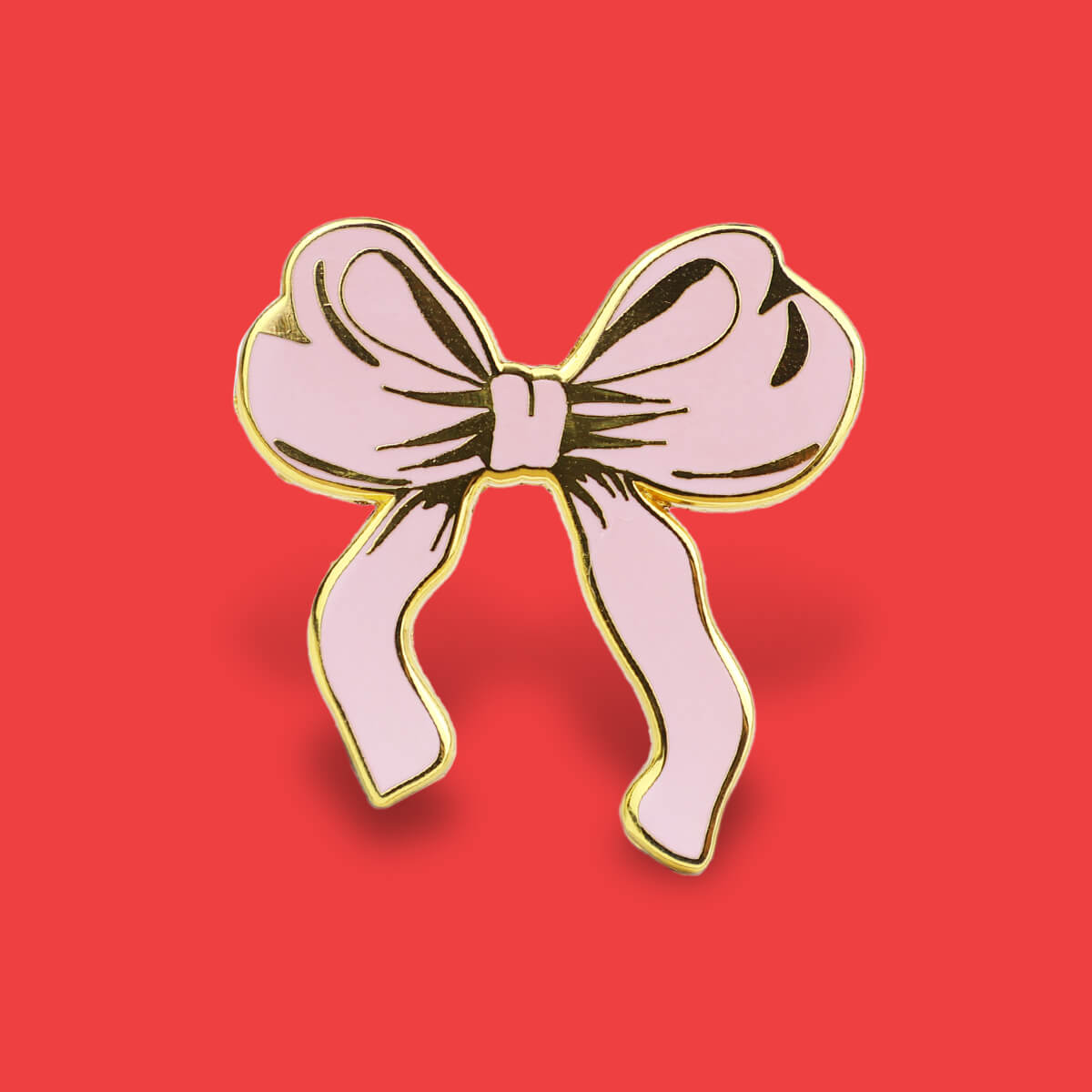 Ribbon Bow Enamel Pin • Extreme Largeness Wholesale