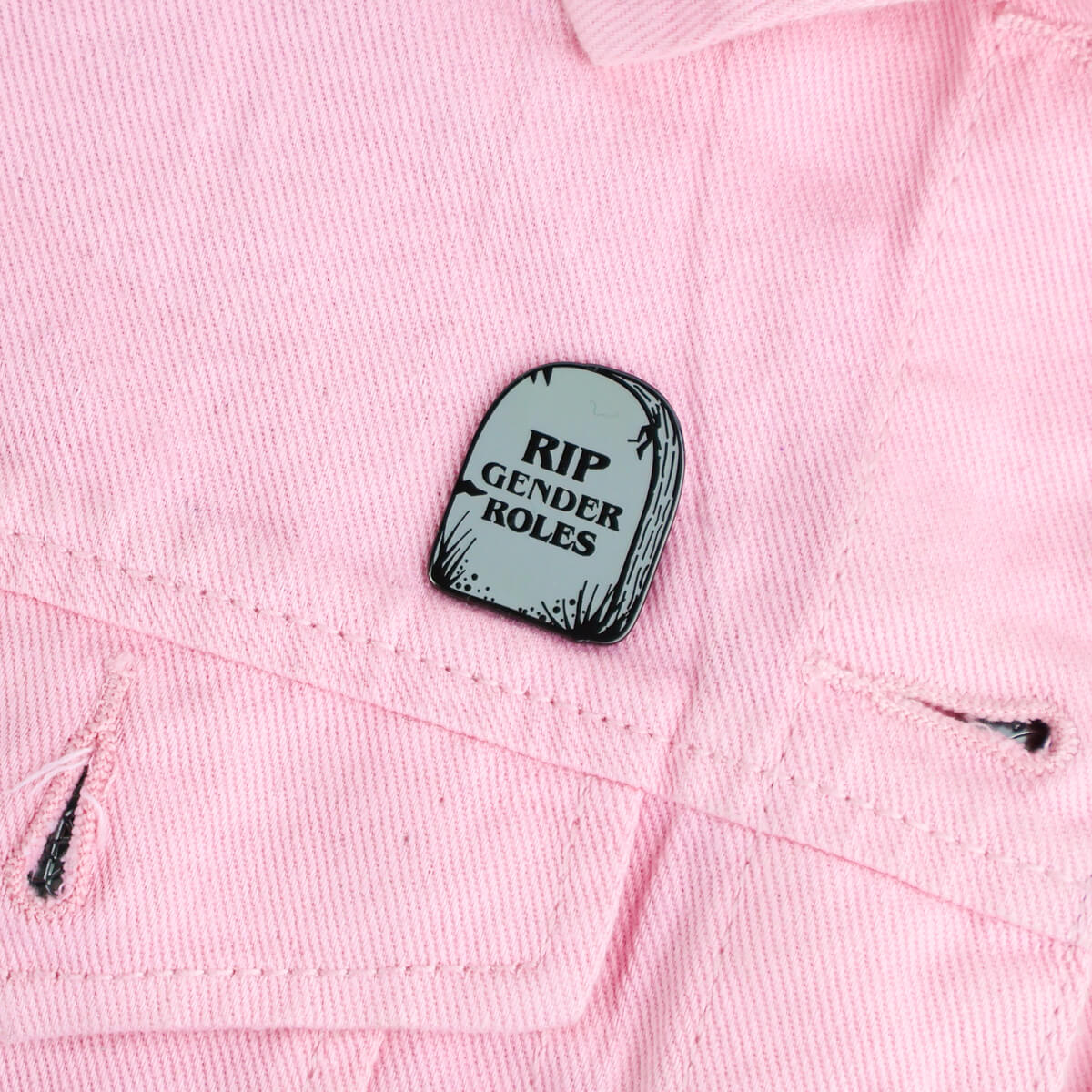 RIP Gender Roles Enamel Pin • Extreme Largeness Wholesale