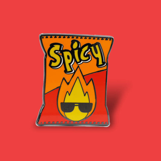 SPICY CRISPS ENAMEL PIN - PACK OF 5 - Extreme Largeness Wholesale