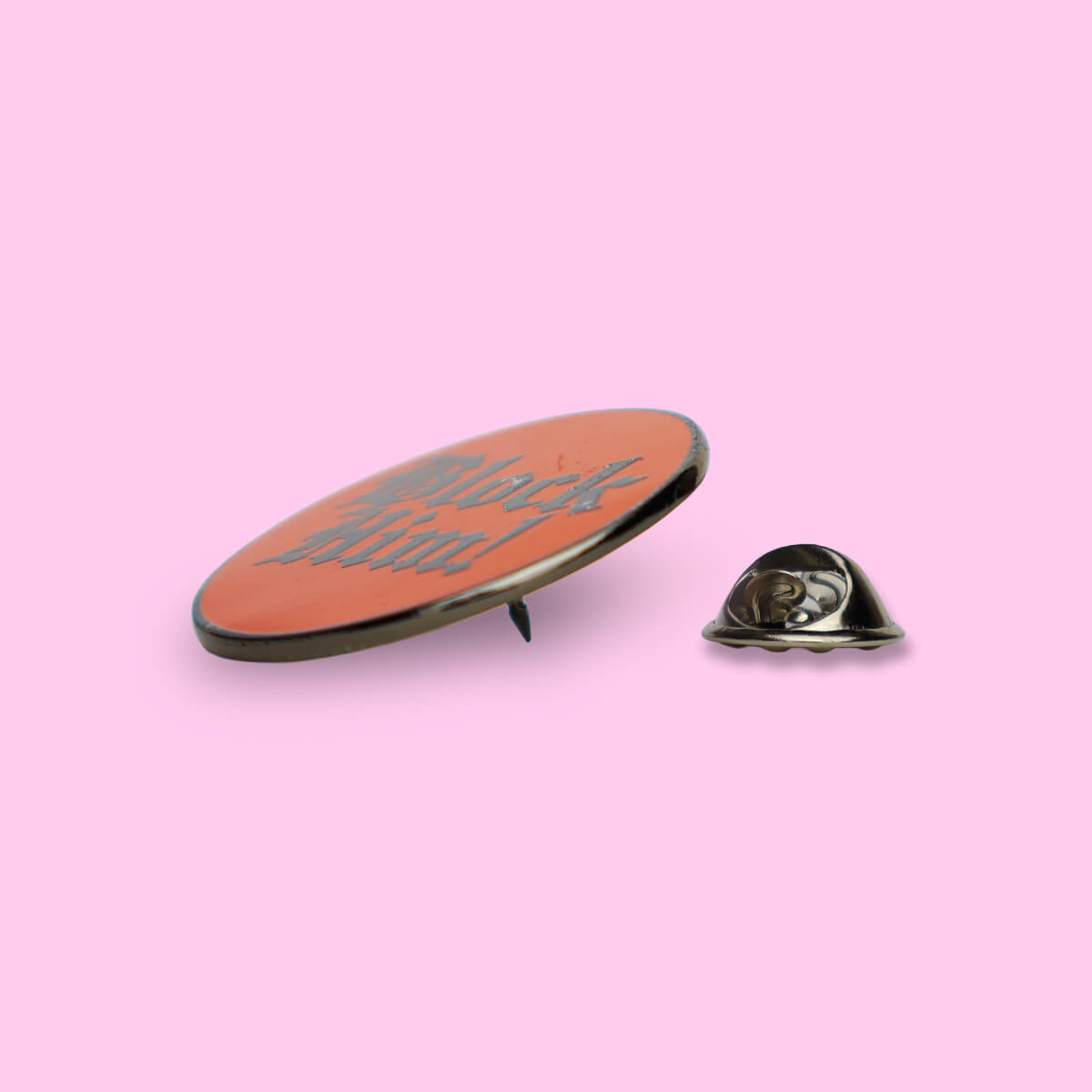 Block Him Enamel Pin • Extreme Largeness Wholesale