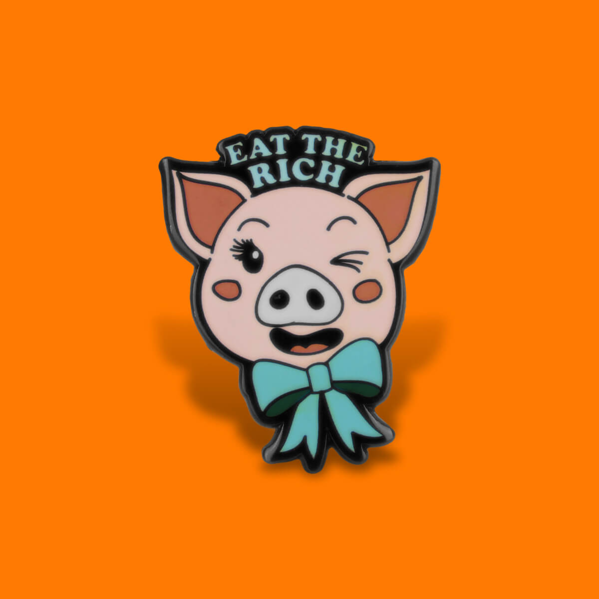 Eat the Rich Enamel Pin • Extreme Largeness Wholesale