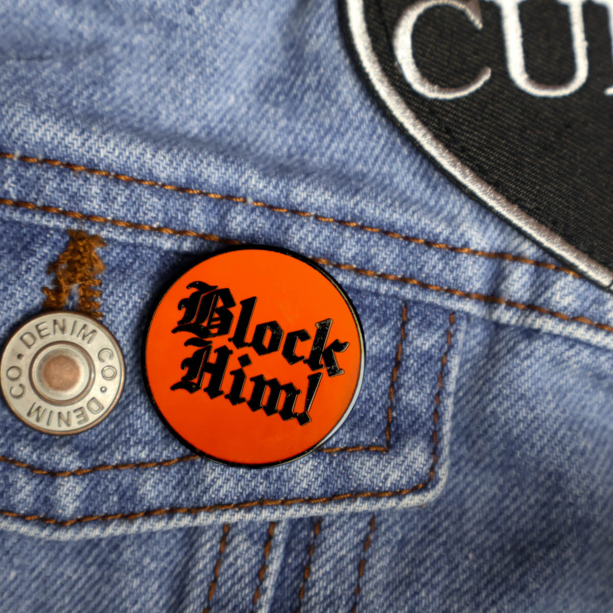 BLOCK HIM ENAMEL PIN - PACK OF 5