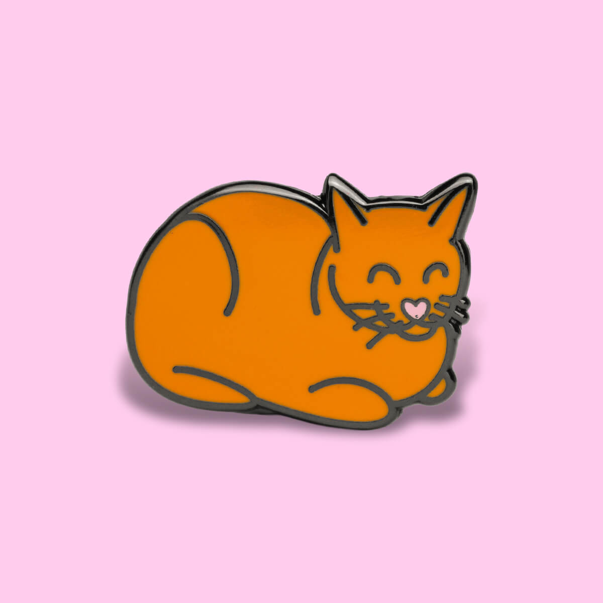 Cat Loaf Orange Enamel Pin • Extreme Largeness Wholesale