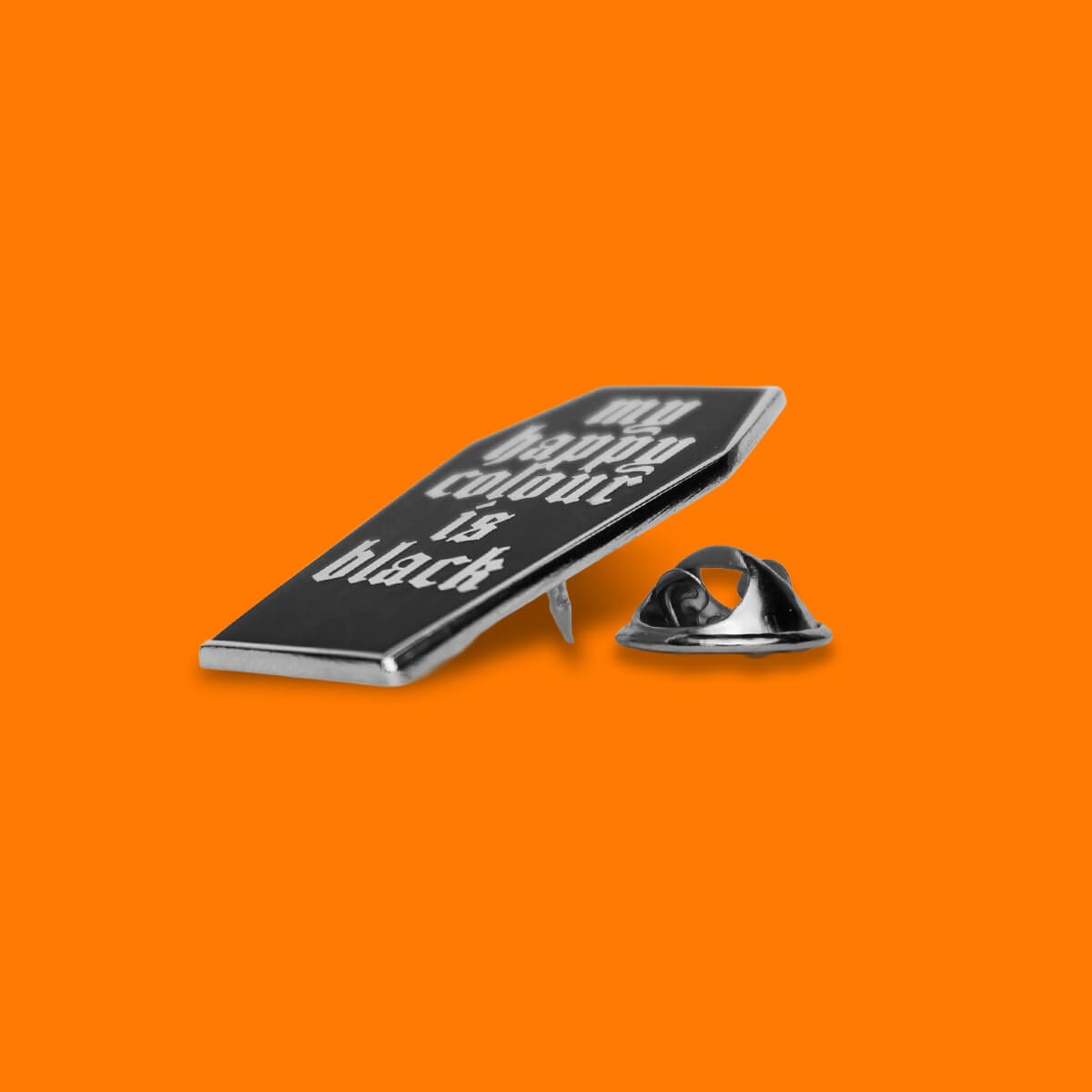 My Happy Colour Is Black Enamel Pin • Extreme Largeness Wholesale