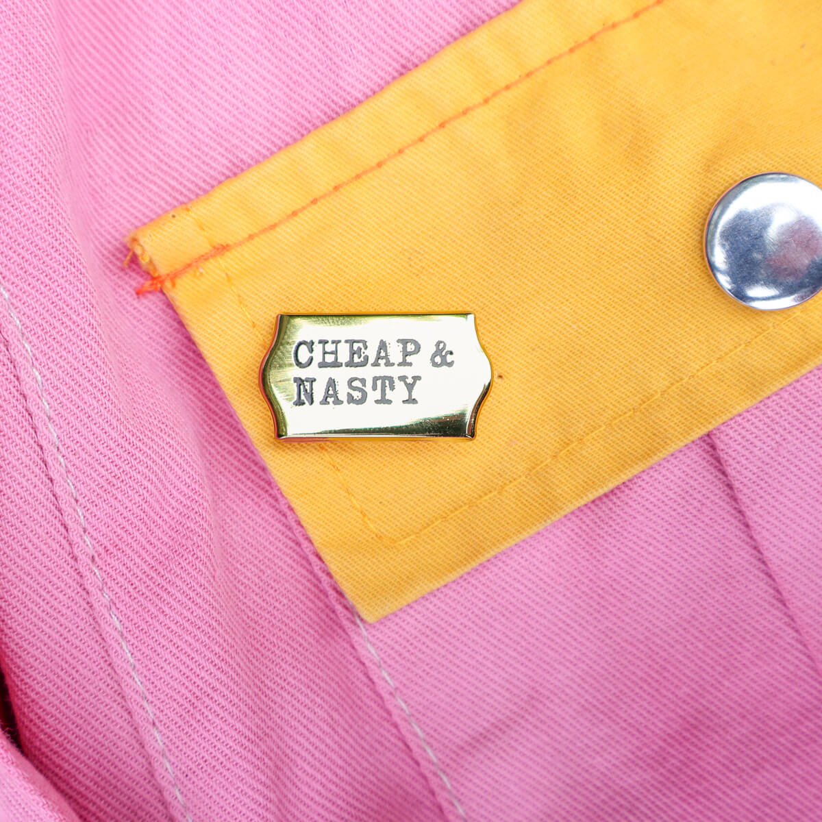 CHEAP & NASTY ENAMEL PIN - PACK OF 5