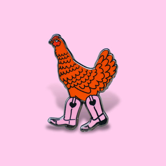 CHICKEN BOOTS ENAMEL PIN - PACK OF 5
