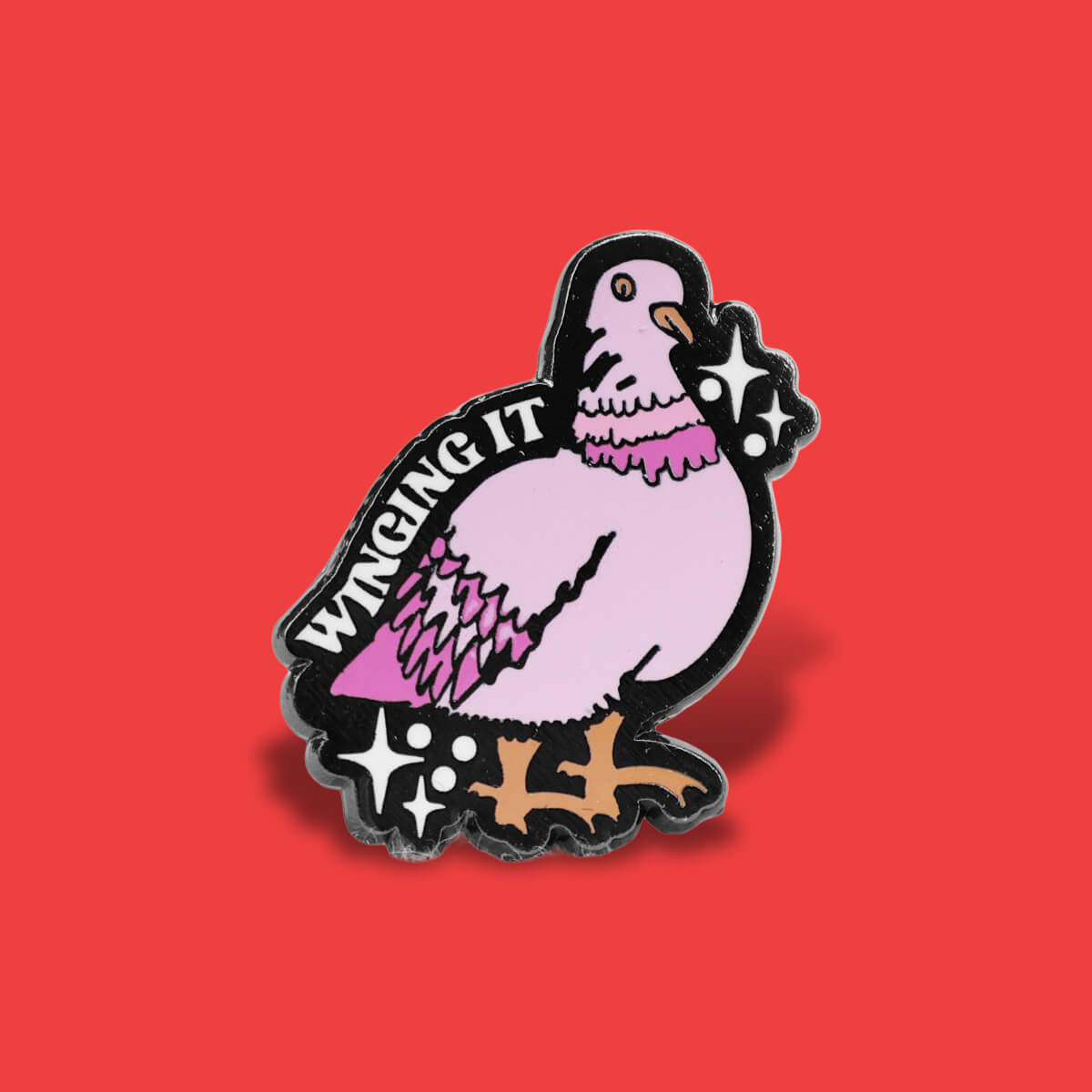 Winging It Enamel Pin • Extreme Largeness Wholesale