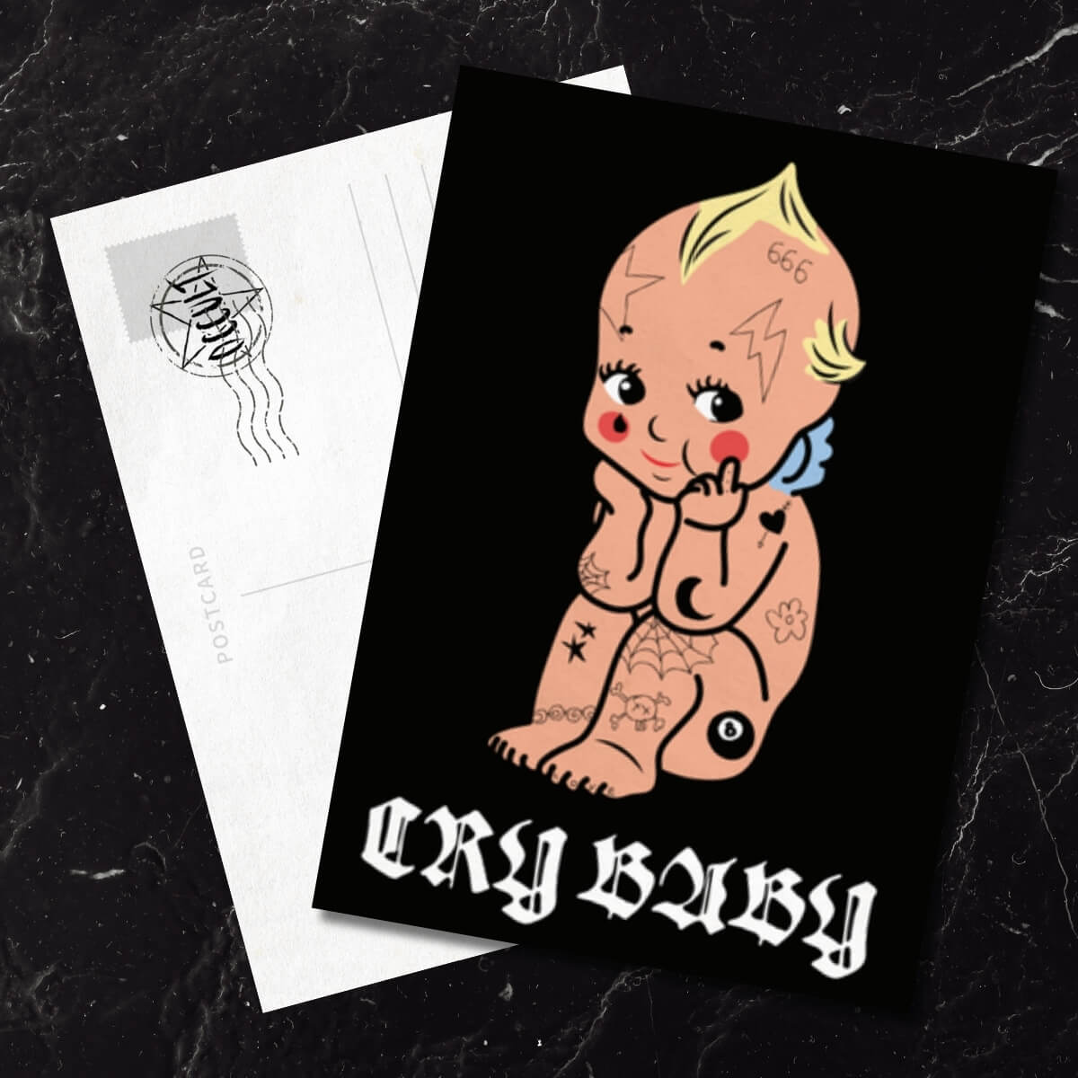 CRY BABY POSTCARD - PACK OF 5
