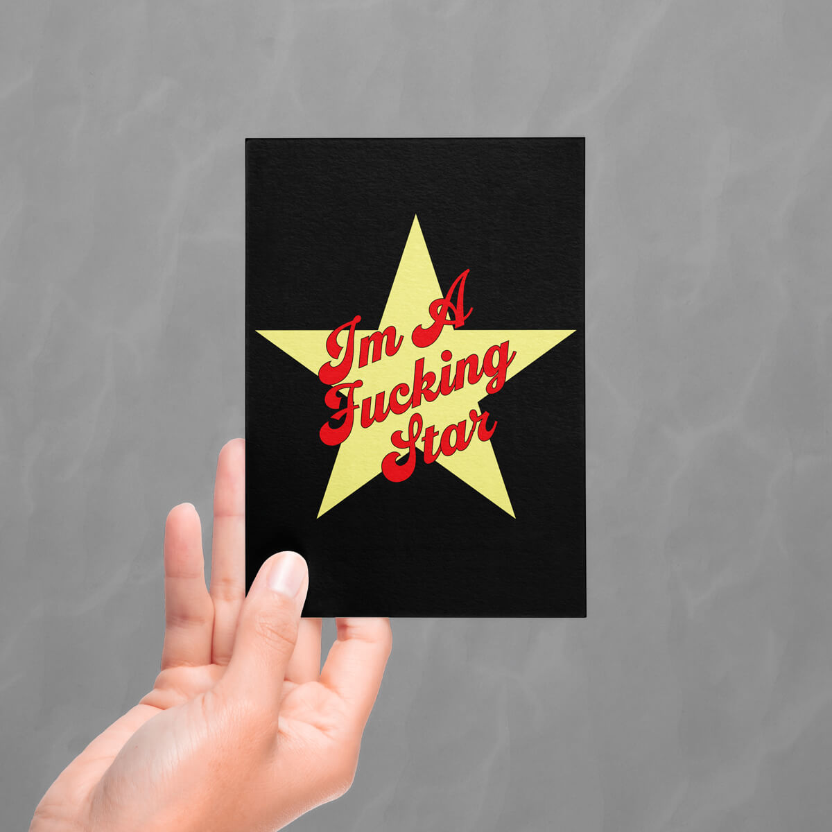 I'm a Fucking Star Postcard • Extreme Largeness Wholesale