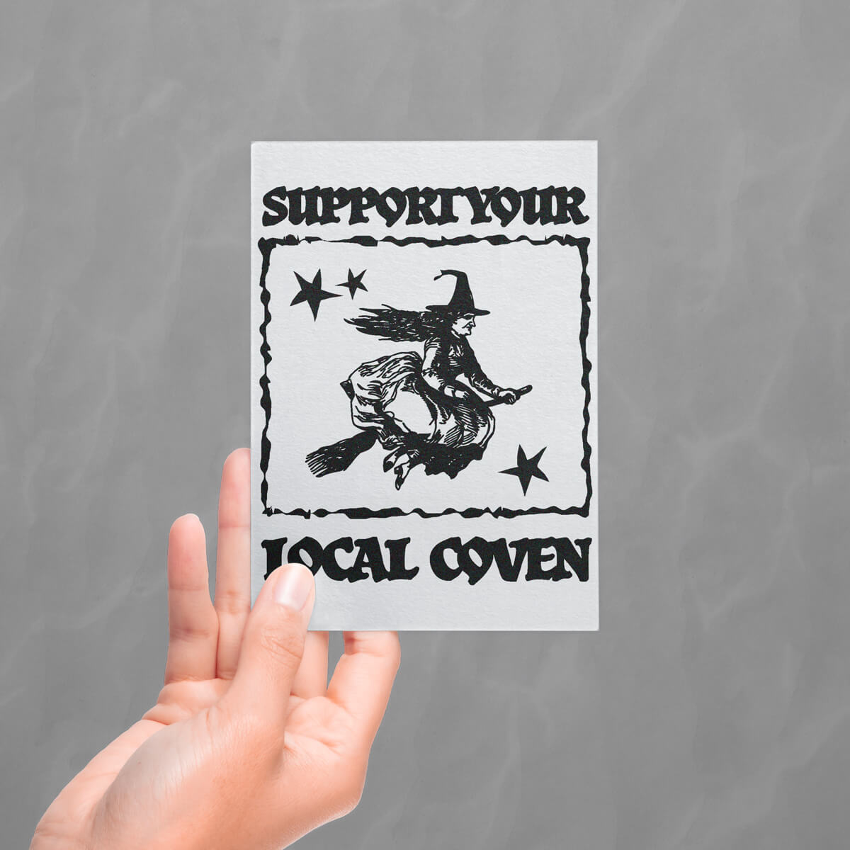 Support Your Local Coven Postcard • Extreme Largeness Wholesale