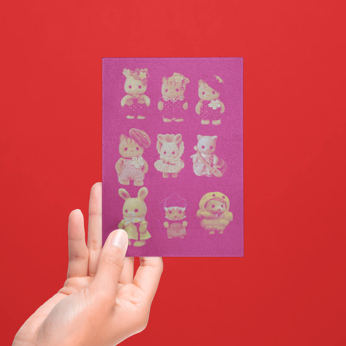 CRITTER FAMILIES POSTCARD