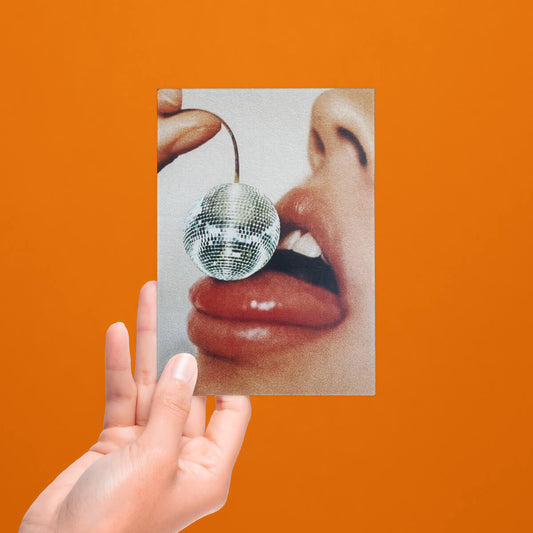 DISCO CHERRY POSTCARD