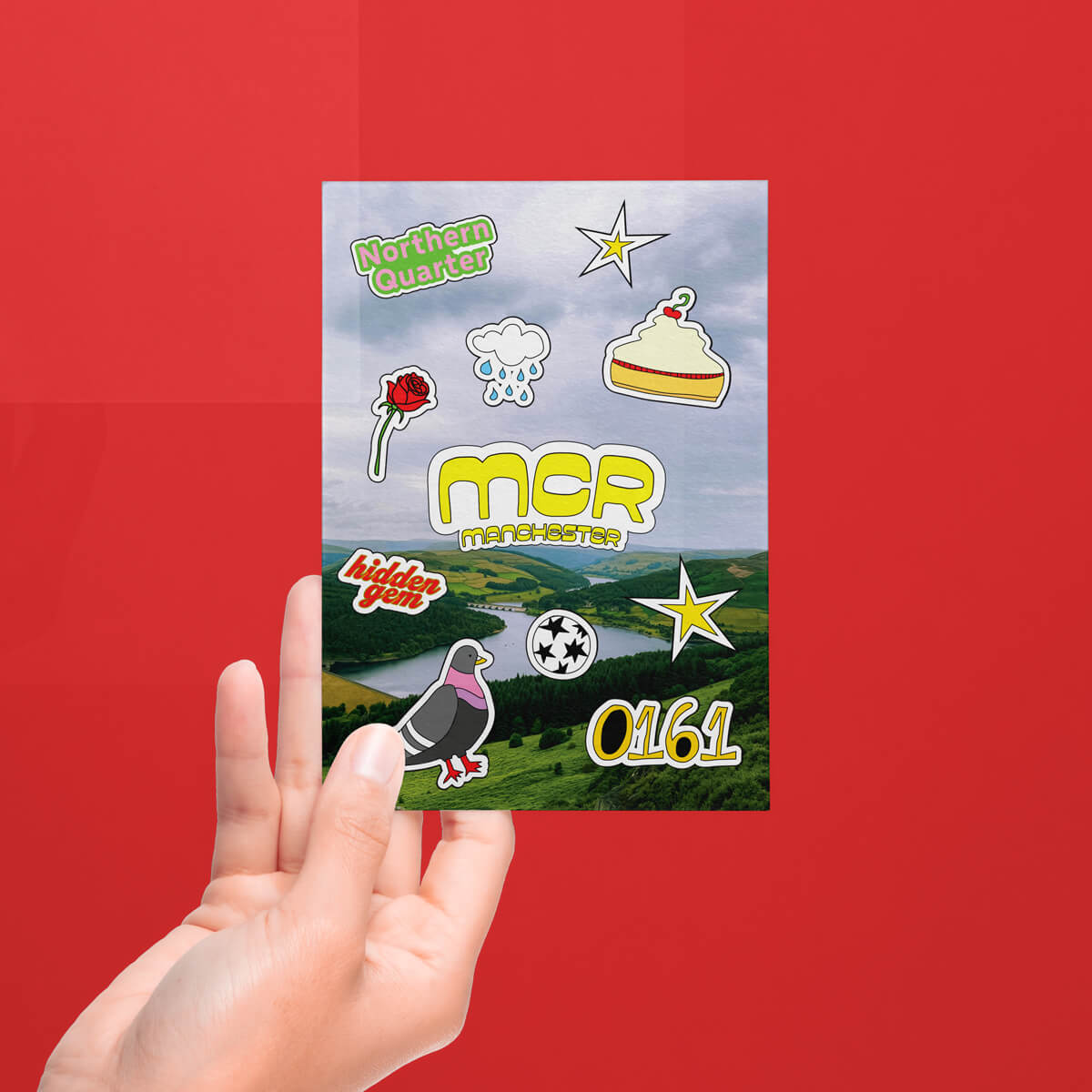 MANCHESTER ICONS POSTCARD