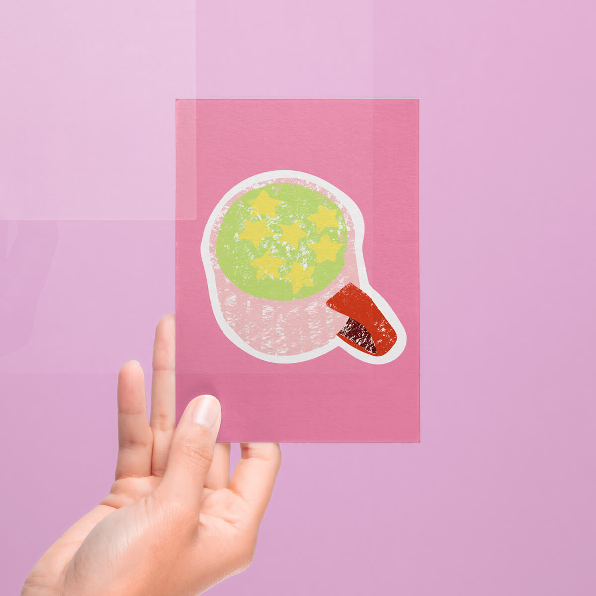MATCHA STAR POSTCARD