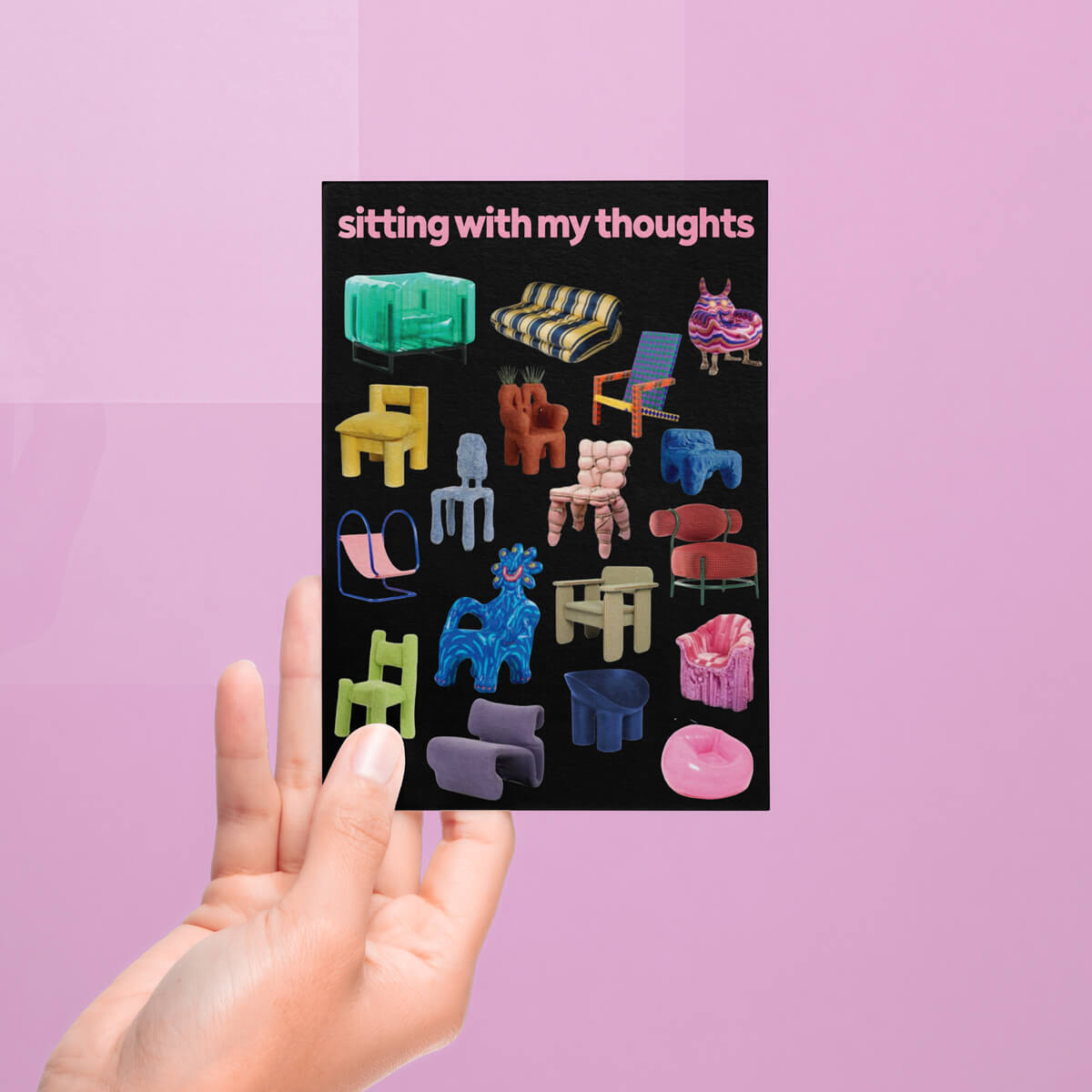 SITTING WITH MY THOUGHTS POSTCARD