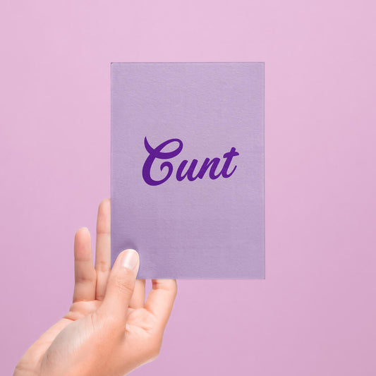 CUNT POSTCARD - PACK OF 5 - Extreme Largeness Wholesale