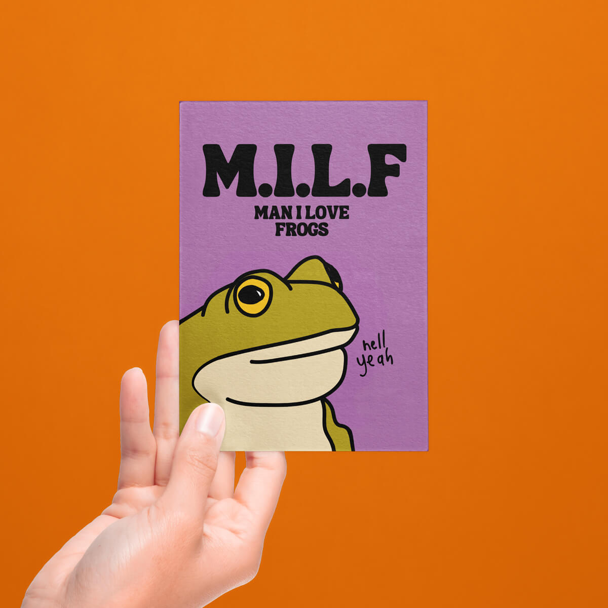 MILF MAN I LOVE FROGS POSTCARD - PACK OF 5