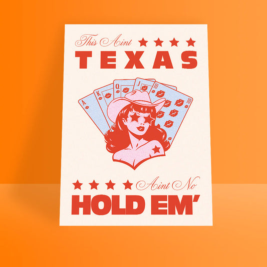 TEXAS HOLD 'EM A4 PRINT - PACK OF 3 - Extreme Largeness Wholesale
