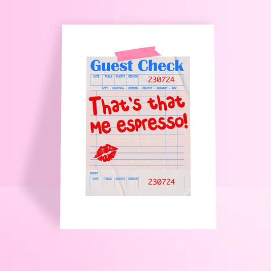ESPRESSO A4 PRINT - PACK OF 3 - Extreme Largeness Wholesale