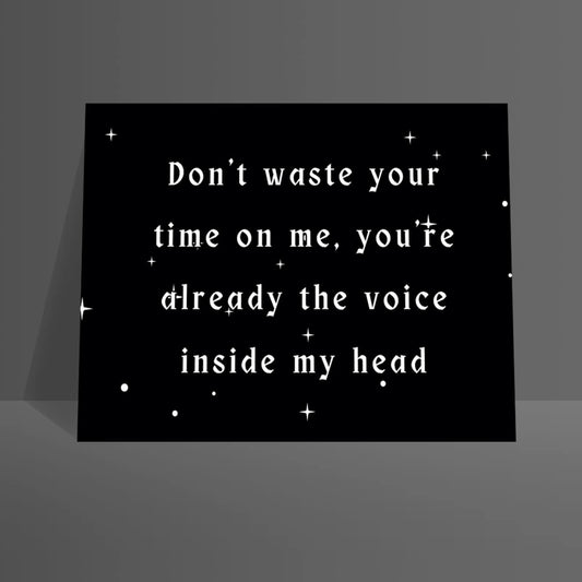 WASTE TIME A4 PRINT - PACK OF 3 - Extreme Largeness Wholesale