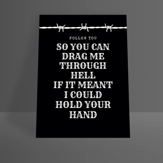 FOLLOW YOU A4 PRINT - PACK OF 3 - Extreme Largeness Wholesale