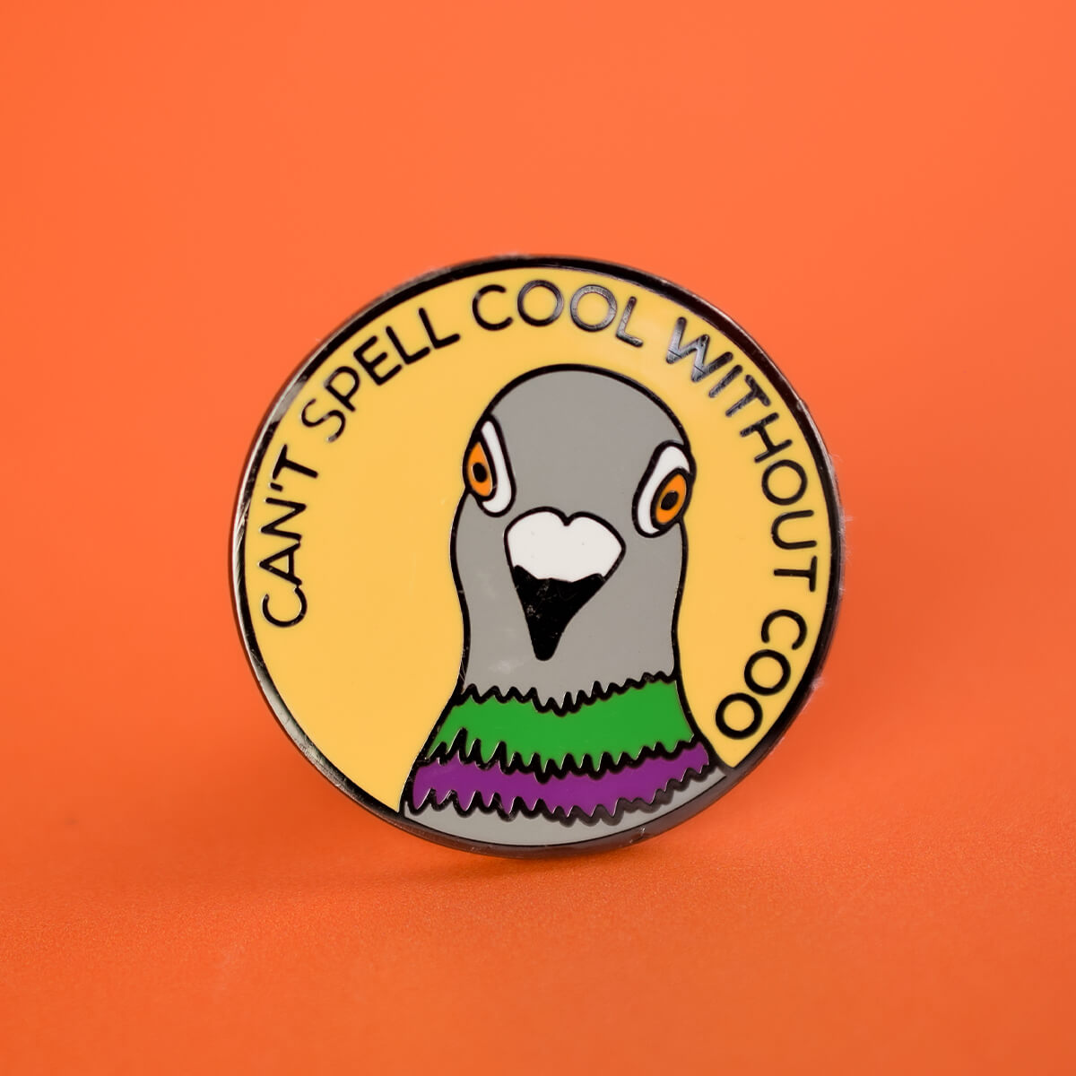 CAN'T SPELL COOL WITHOUT COO ENAMEL PIN - PACK OF 5