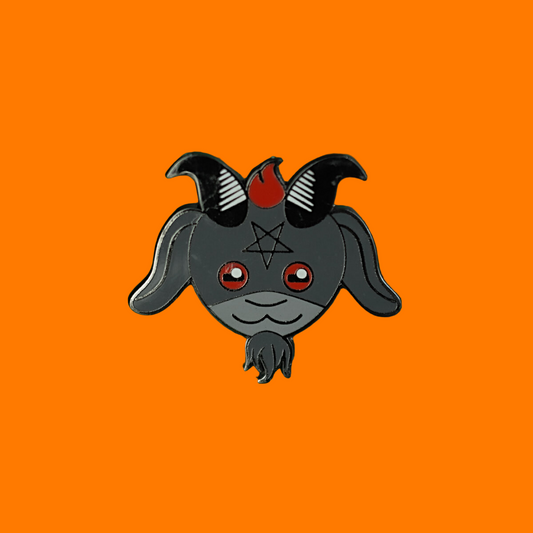 CUTE BAPHOMET ENAMEL PIN - PACK OF 5 - Extreme Largeness Wholesale