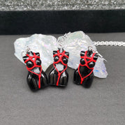 RED SHIBARI NECKLACE - PACK OF 5
