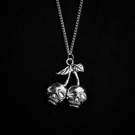 CHERRY SKULL NECKLACE - PACK OF 5 - Extreme Largeness Wholesale