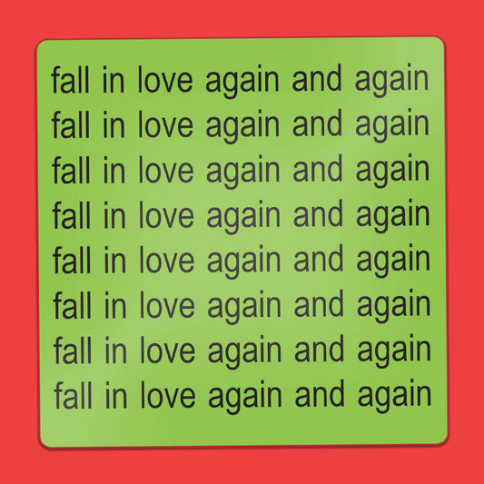 Fall in Love Again and Again Sticker • Extreme Largeness Wholesale