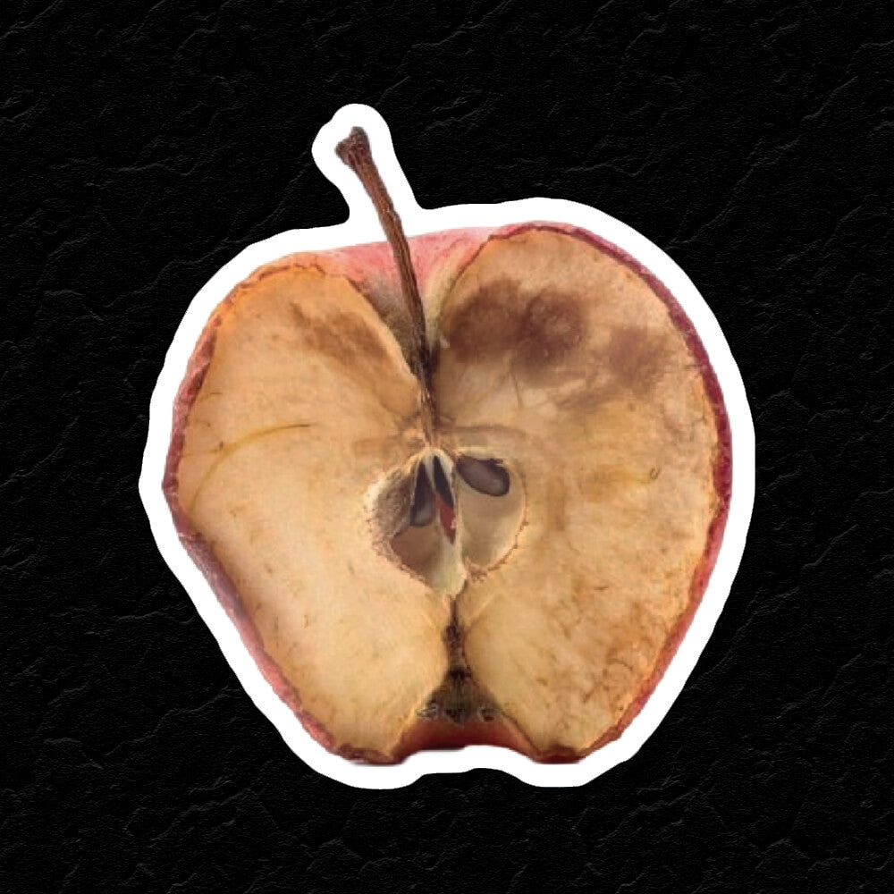 ROTTEN APPLE STICKER