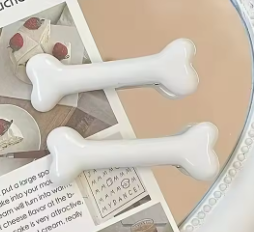 ACCS286 Bone Clip pack of 2 White - Extreme Largeness Wholesale