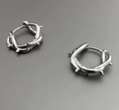 ER1145 Thorn Hoops Small - Extreme Largeness Wholesale