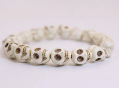 LBRC118 Skull Beads Bracelet - Extreme Largeness Wholesale