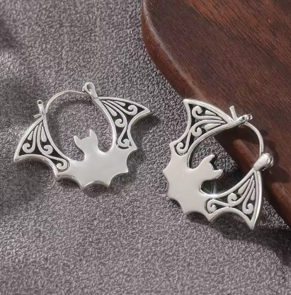 ER1241 Bat Hoops Earrings - Extreme Largeness Wholesale