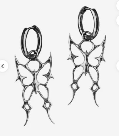ER1268	Gothic Butterfly Hoop Earrings - Extreme Largeness Wholesale