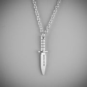 SMALL SILVER DAGGER NECKLACE - PACK OF 5