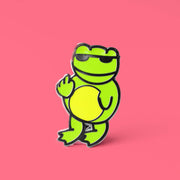 Sweary Frog Enamel Pin | Extreme Largeness Wholesale