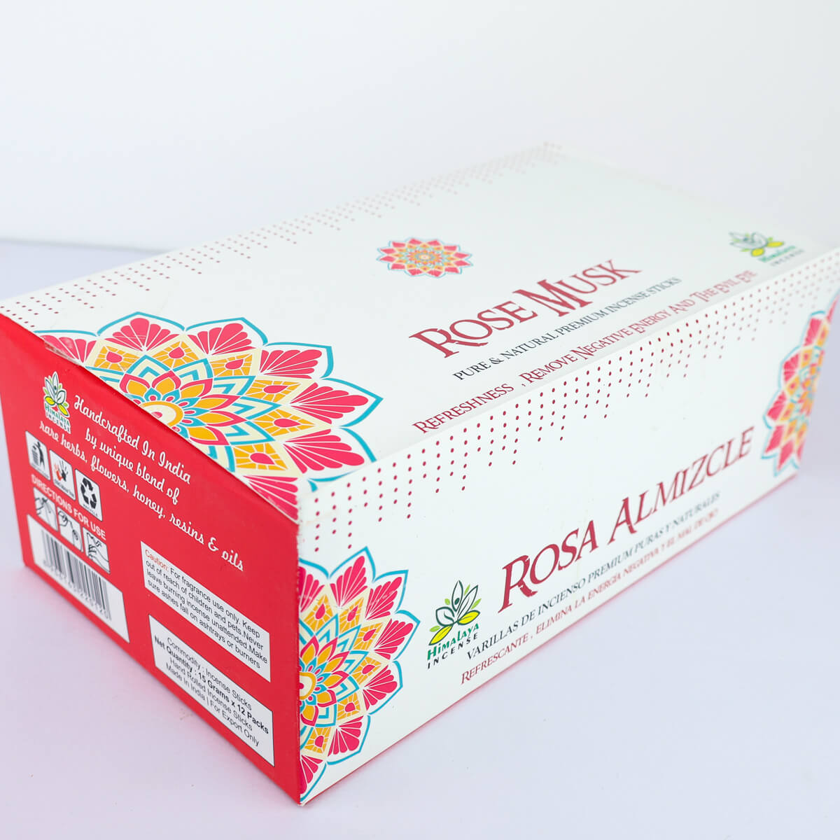 ROSE MUSK INCENSE STICKS - PACK OF 12