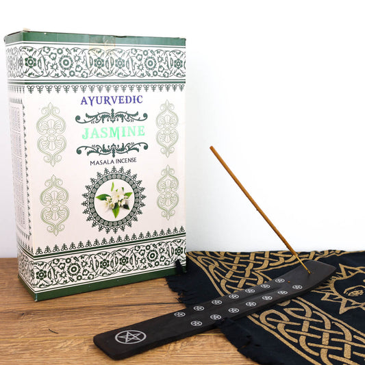 AYURVEDIC JASMINE INCENSE STICKS - PACK OF 12