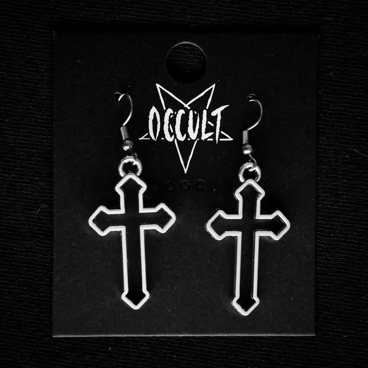 HOLLOW CROSS EARRINGS - PACK OF 5