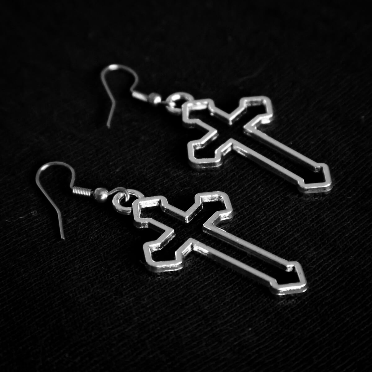 HOLLOW CROSS EARRINGS - PACK OF 5