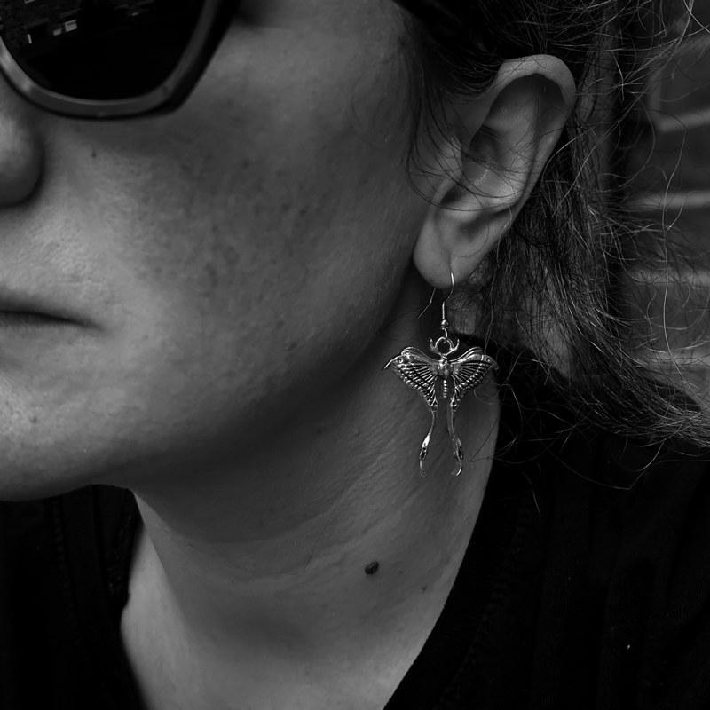 Lunar Moth Earrings • Extreme Largeness Wholesale
