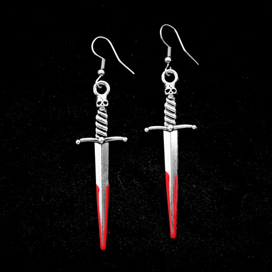Bloody Dagger Earrings | Extreme Largeness Wholesale