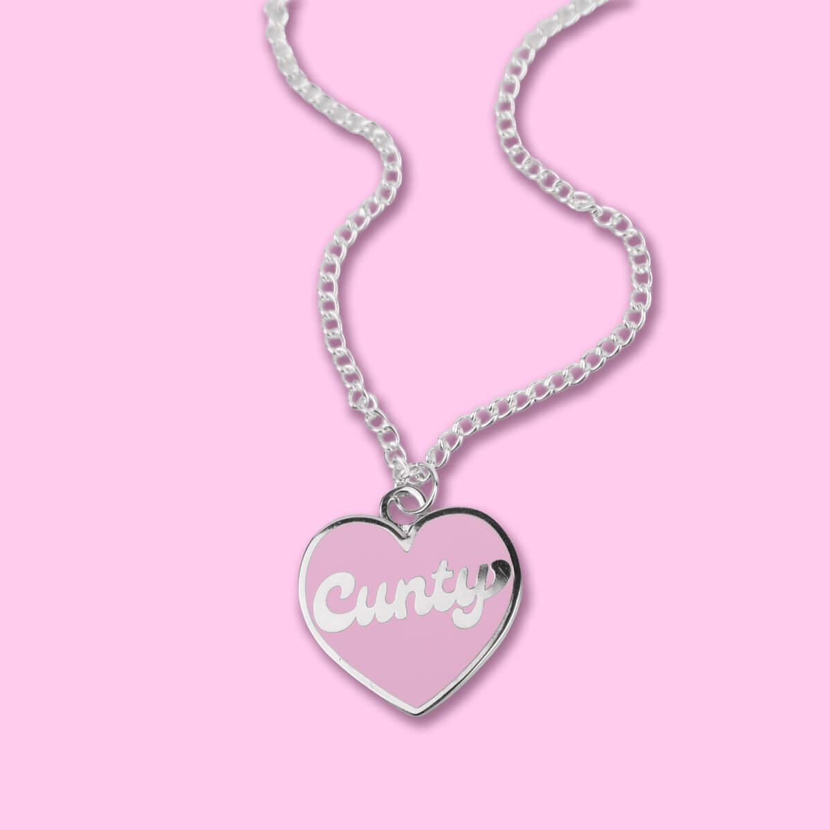 Cunty Pink Heart Necklace • Extreme Largeness Wholesale