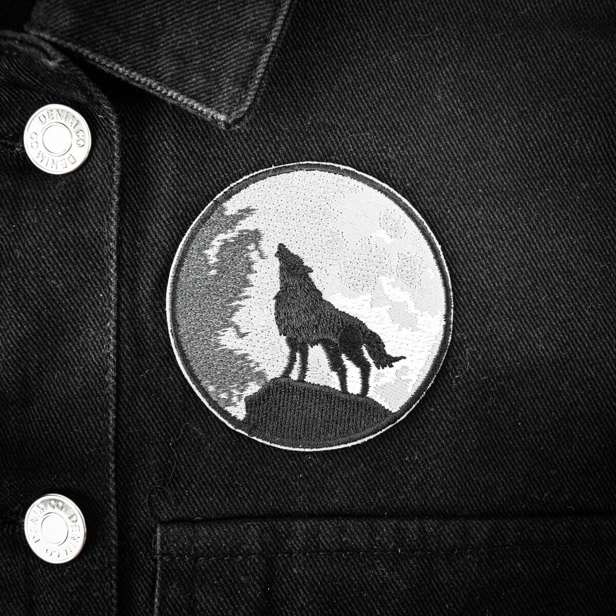 WOLF AND MOON PATCH - PACK OF 12