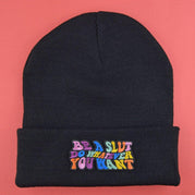 BE A SLUT DO WHATEVER YOU WANT PATCH BEANIE -PACK OF 3 - Extreme Largeness Wholesale