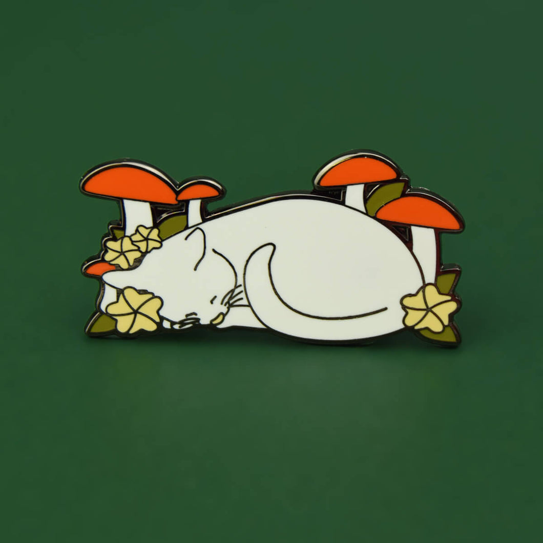 Cat in Nature Enamel Pin | Extreme Largeness Wholesale